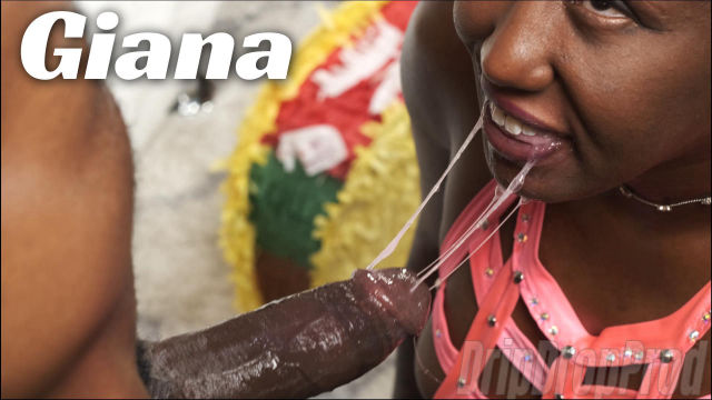 Giana is a Sub Slut That Keep Sucking With Cum on Her Face!!