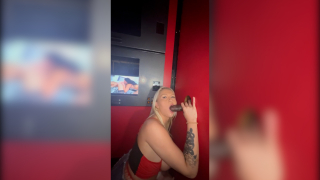 Juliana Marie Loved Making Him Cum Twice at the Gloryhole!!